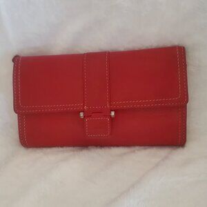 Red Fossil wallet